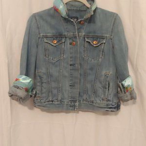 "Fight Like a Girl" Breast Cancer Awareness Denim Jacket